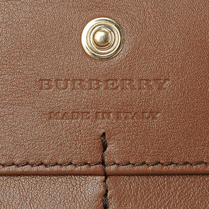 Burberry Grainy Calfskin House Check Continental Wallet Tan 6 of 7