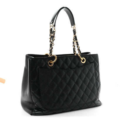 Chanel Caviar Quilted Grand Shopping Tote GST Black 4 of 21