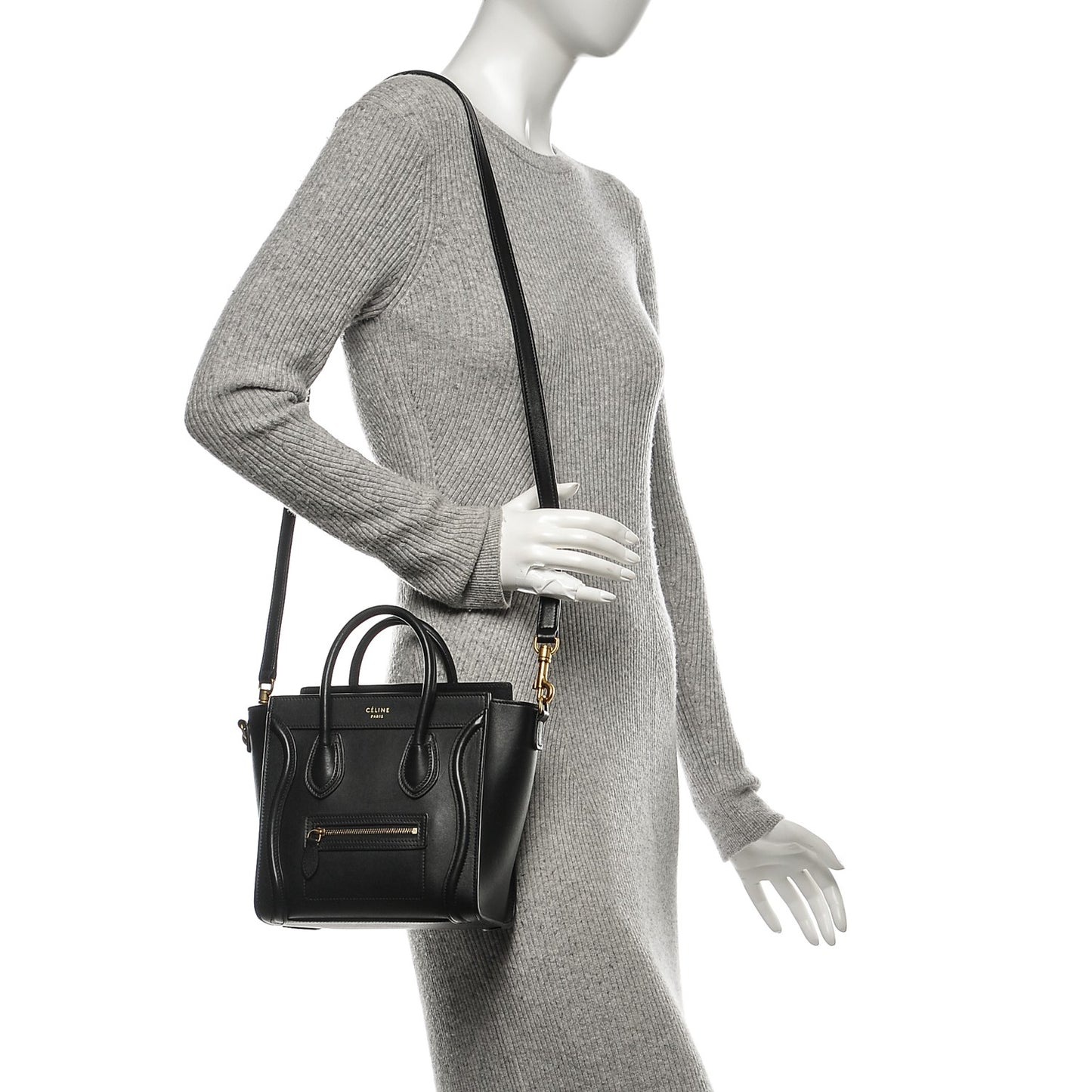 Smooth Calfskin Nano Luggage Black