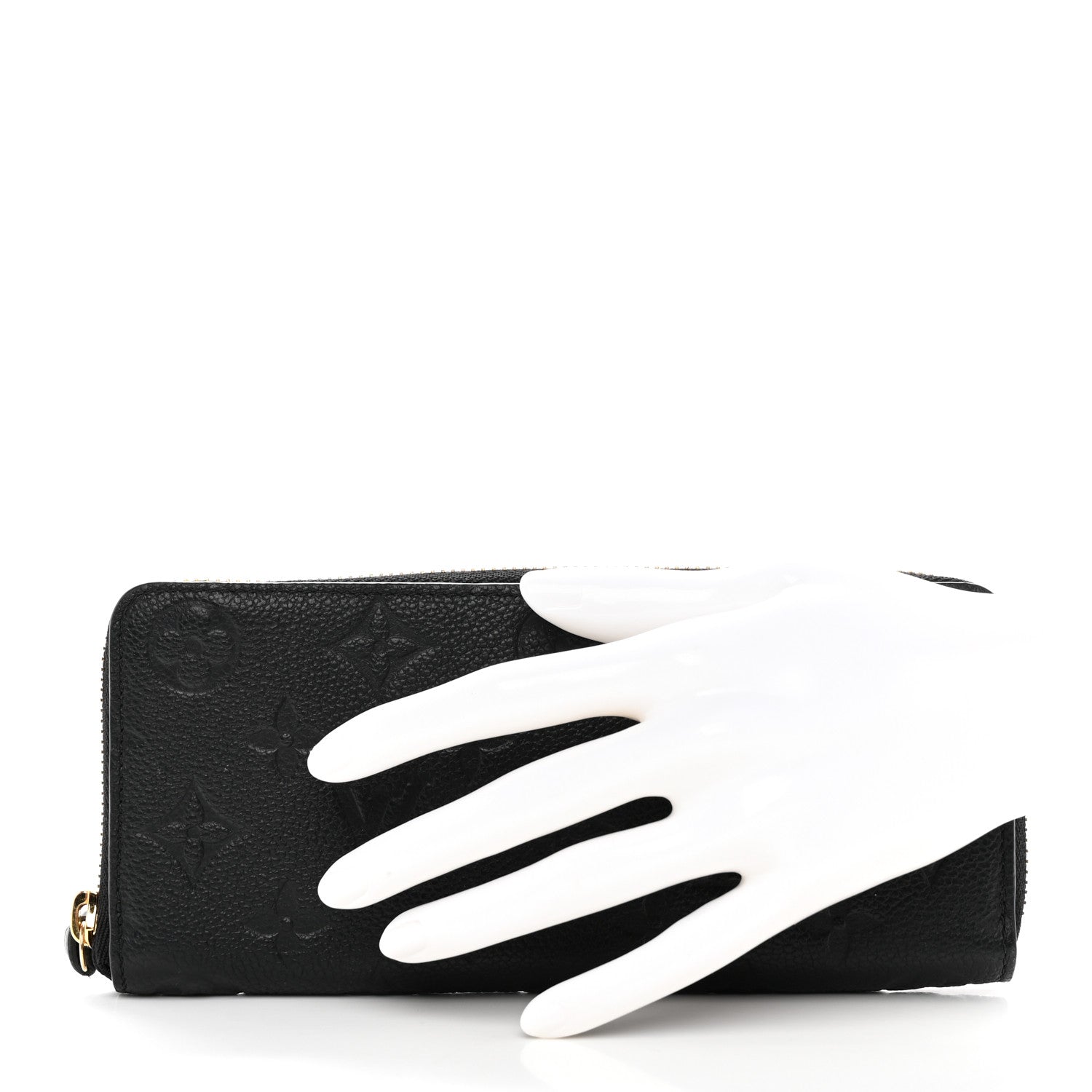 Louis Vuitton Empreinte Clemence Wallet Black 2 of 8