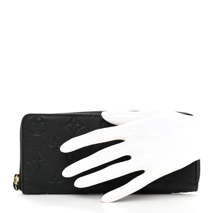 Louis Vuitton Empreinte Clemence Wallet Black 2 of 8