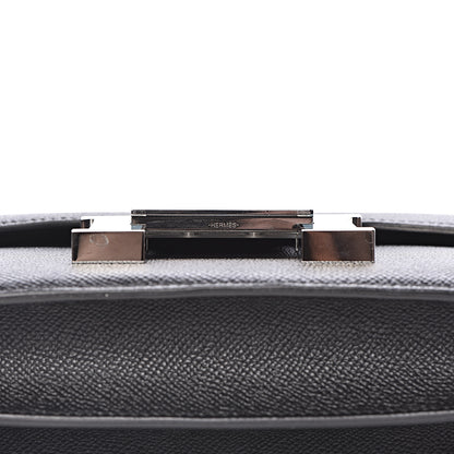 Hermes Epsom Enamel Constance 24 Black Bleu Saint Cyr 20 of 27