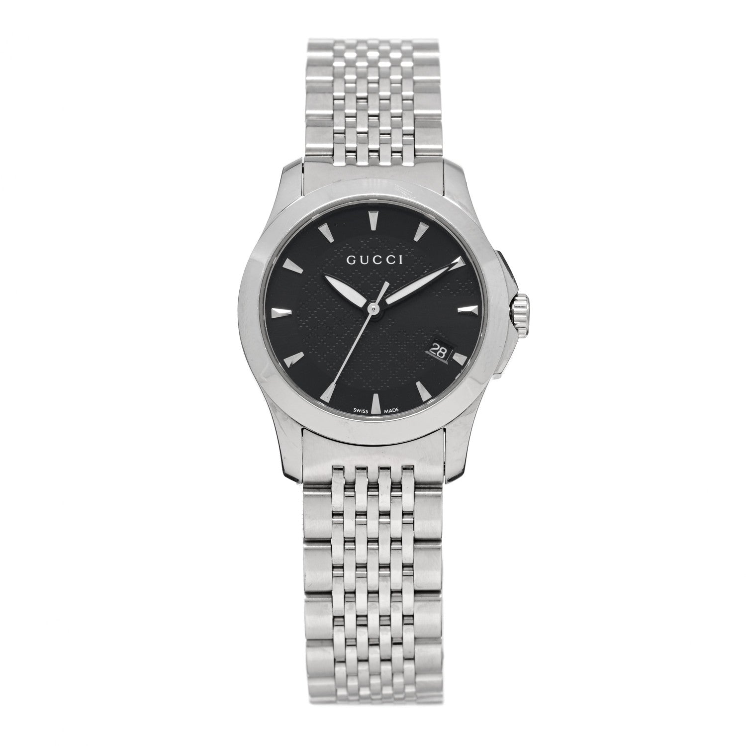 Gucci Stainless Steel 27mm G-Timeless Quartz Watch Black 1 of 4