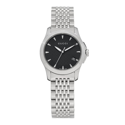 Gucci Stainless Steel 27mm G-Timeless Quartz Watch Black 1 of 4