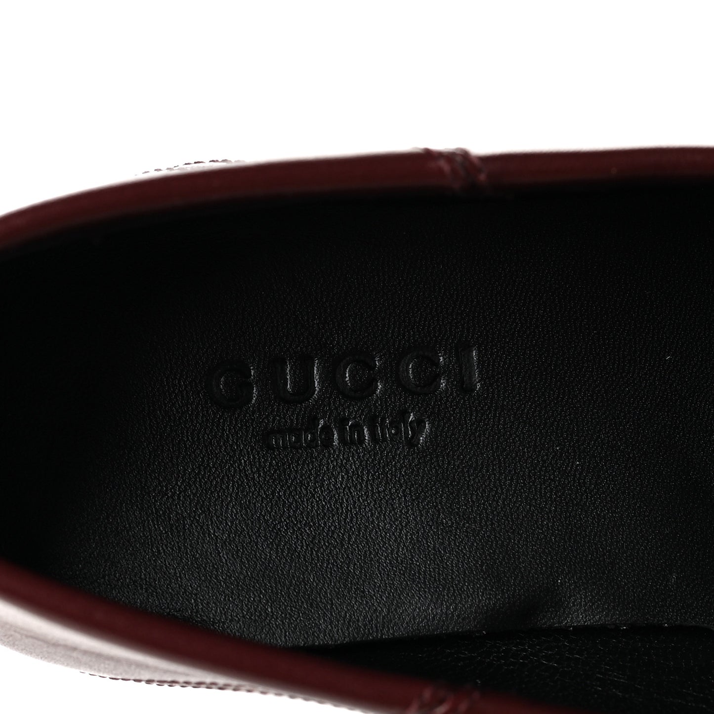 Lambskin Womens Brixton Horsebit Loafers 35.5 Vintage Bordeaux