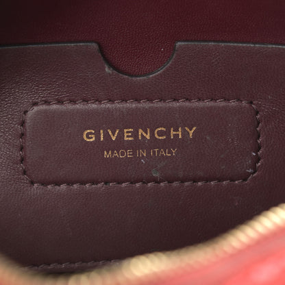 Givenchy Calfskin Crocodile Embossed Eden Round Red 6 of 11