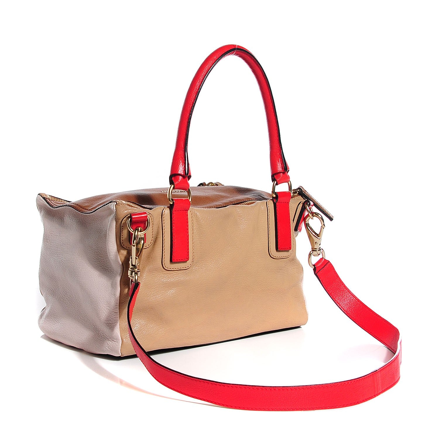 Givenchy Sugar Goatskin Medium Colorblock Pandora Red Hazel 3 of 8