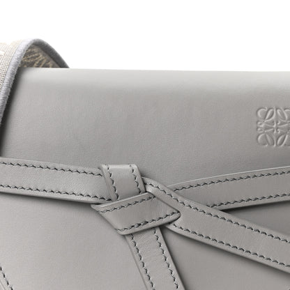 Loewe Calfskin Jacquard Mini Gate Crossbody Bag Onyx Blue 7 of 9