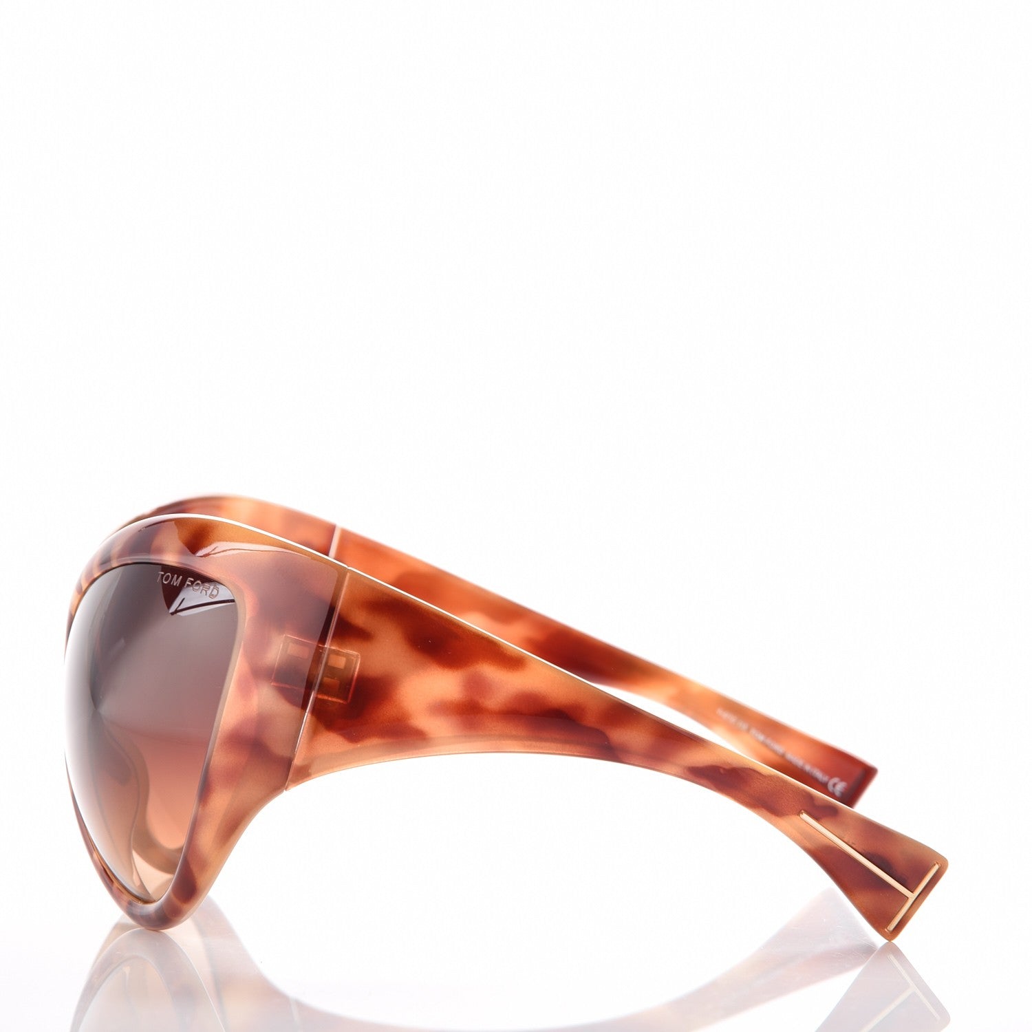 Tom Ford Daphne Oversized Sunglasses FT0219 Pearl Havana 3 of 8