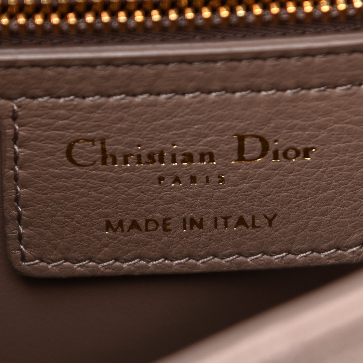 Christian Dior Calfskin Cannage Small Caro Bag Taupe 6 of 11