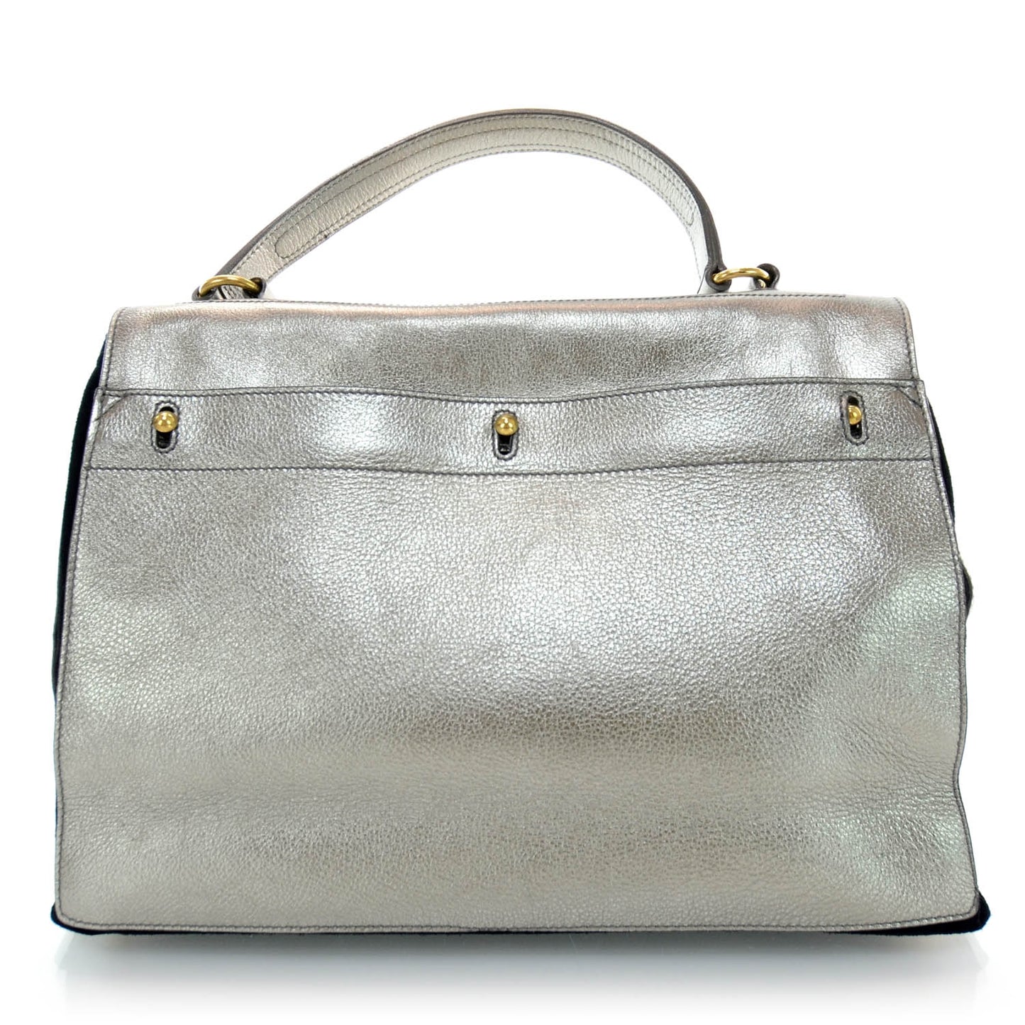 Leather Large Muse Two Silver