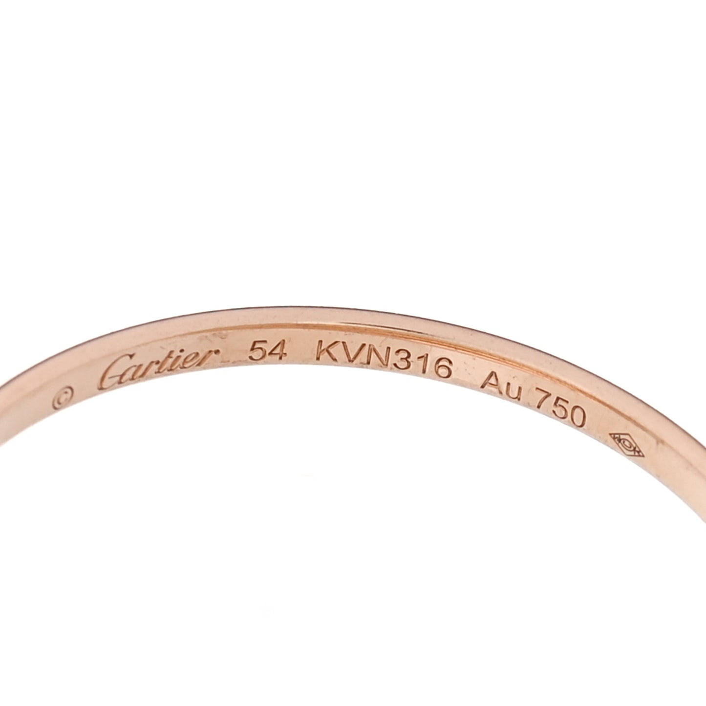 18K Pink White Yellow Gold 7 Band Trinity Ring 54 6.75