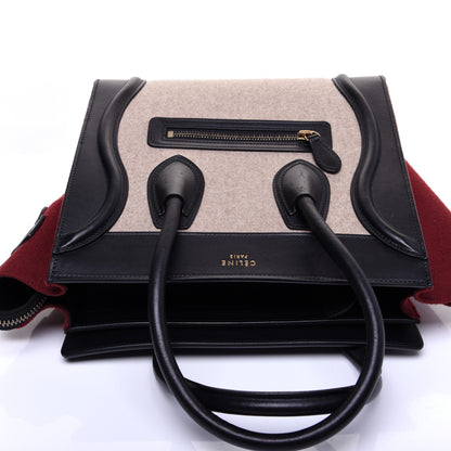 Celine Felt Smooth Calfskin Micro Tri-Color Micro Luggage Beige 12 of 13