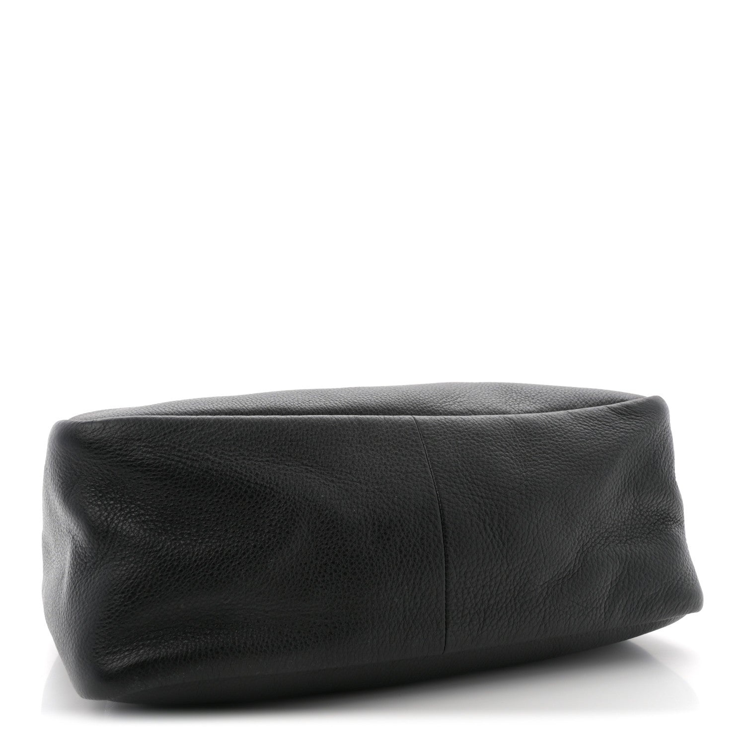 Prada Vitello Daino Soft Medium Zippered Top Handle Bag Black 4 of 9