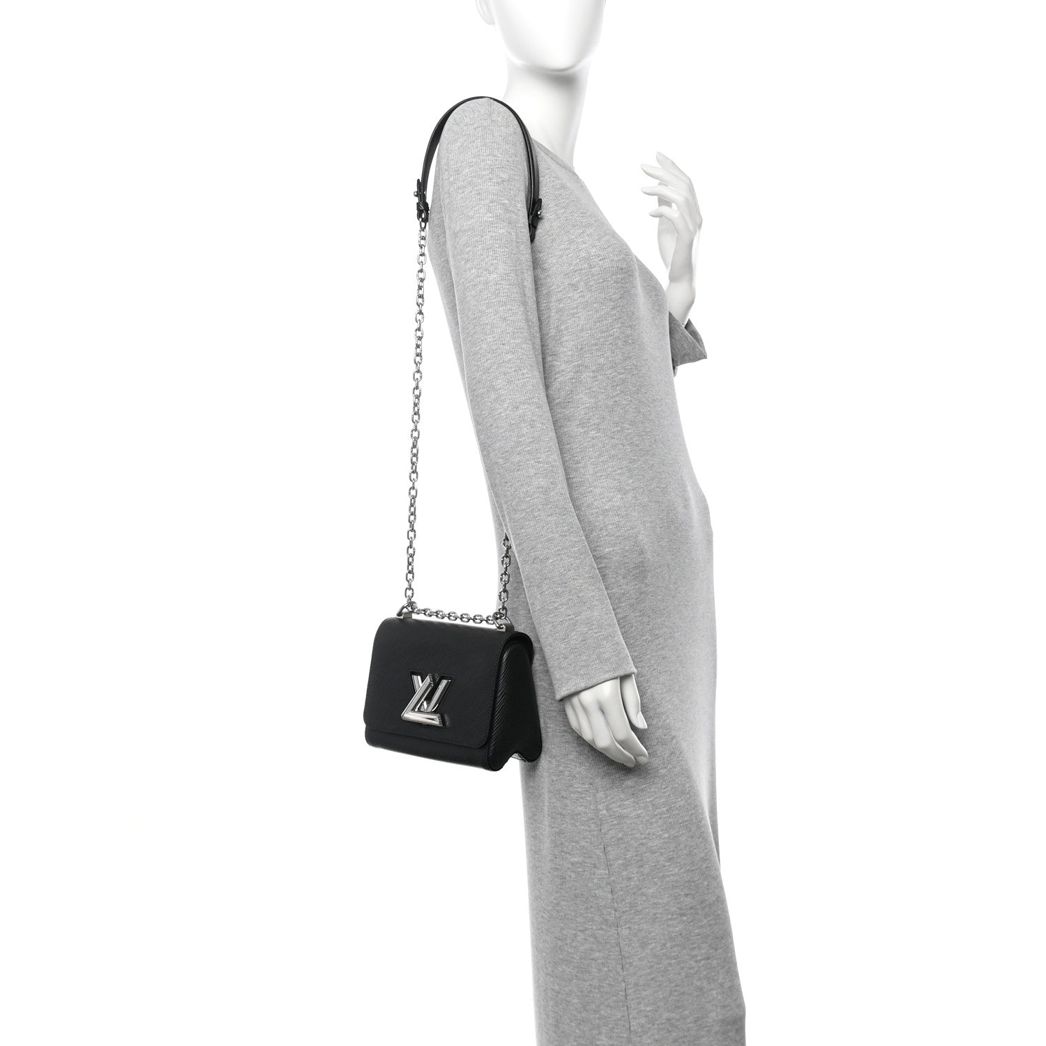 Louis Vuitton Epi Twist Shoulder Bag PM Black 2 of 10