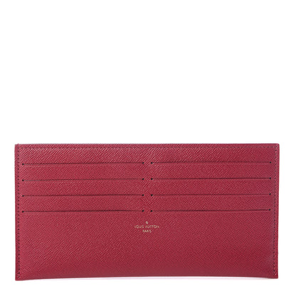 Louis Vuitton Calfskin Felicie Card Holder Insert Fuchsia 1 of 5