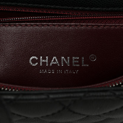 Chanel Caviar Lizard Quilted Large Coco Handle Flap Grey 6 of 10