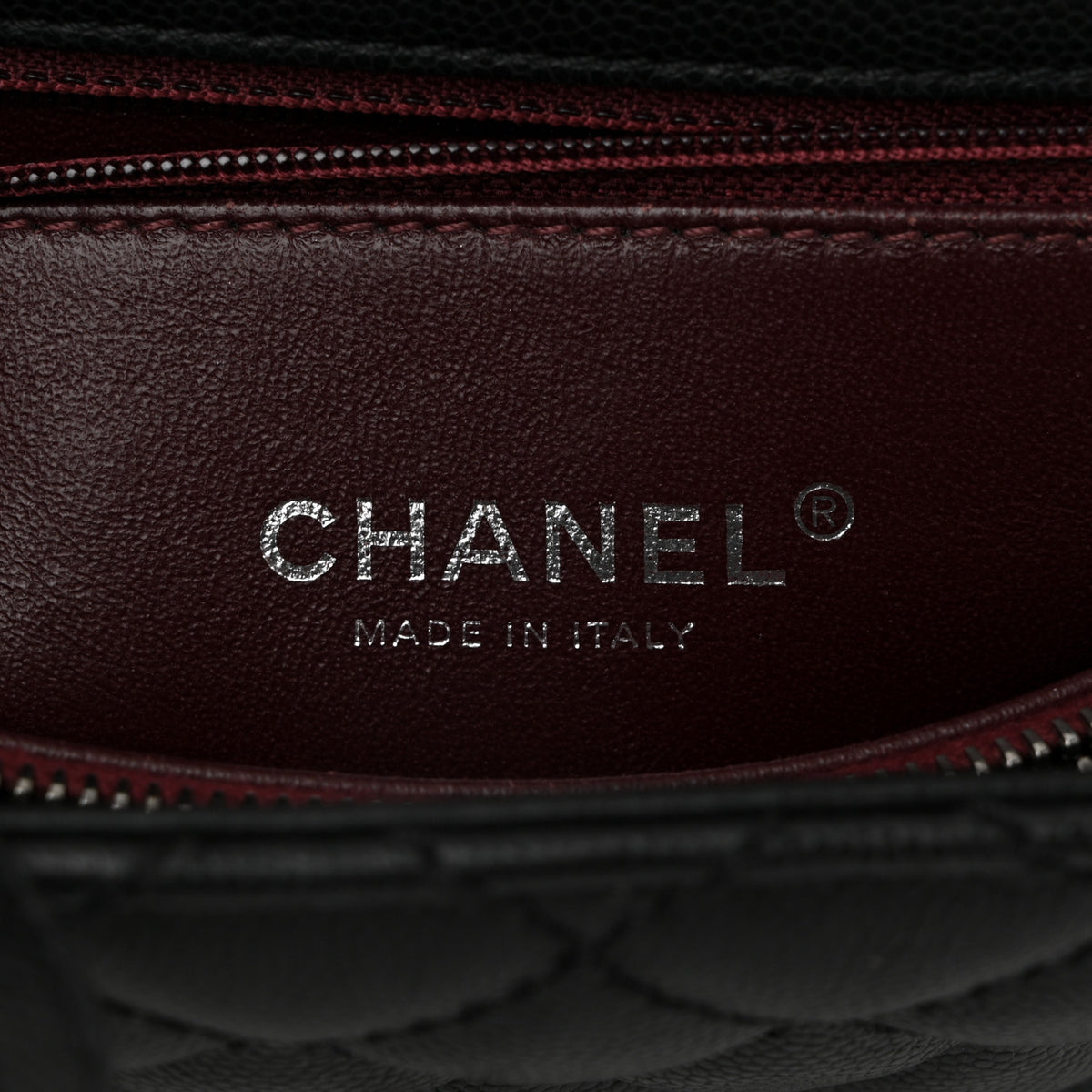 Chanel Caviar Lizard Quilted Large Coco Handle Flap Grey 6 of 10