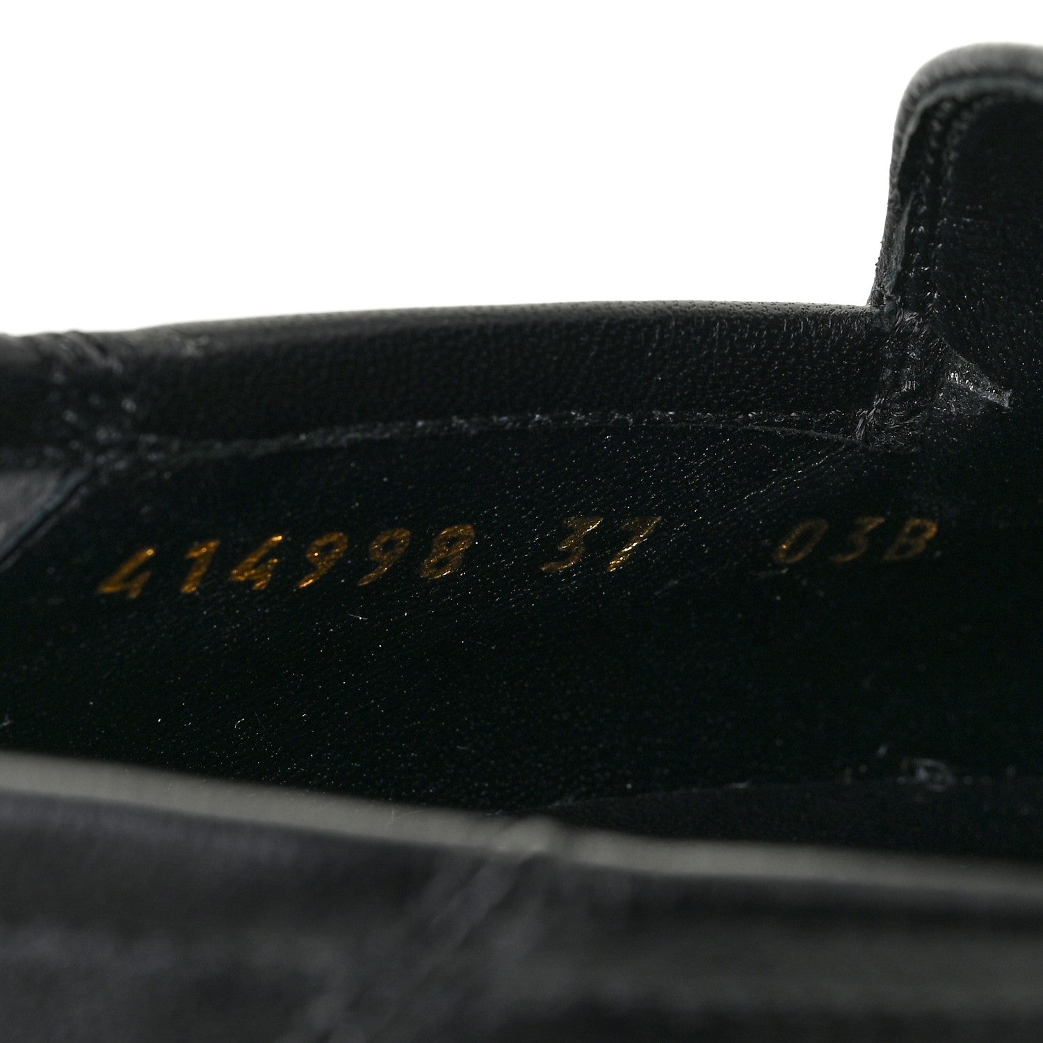 Gucci Calfskin Womens Jordaan Loafers 37 Black 13 of 19