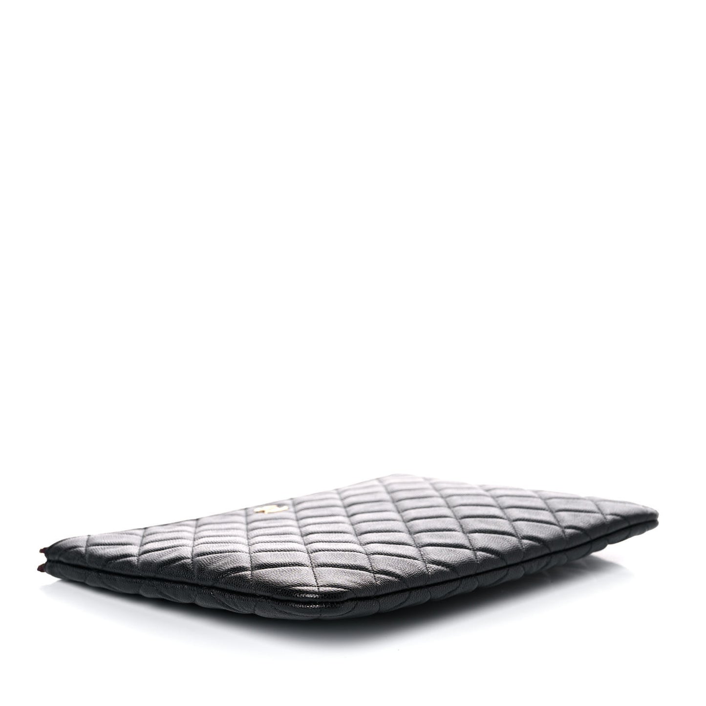 Caviar Quilted Medium Cosmetic Case Black