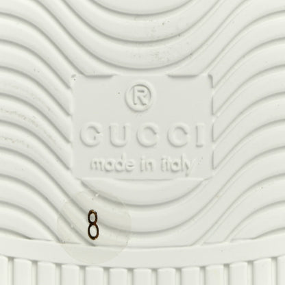 Gucci Calfskin Web GG Apple Embroidered Mens Ace Sneakers 8 White 8 of 9