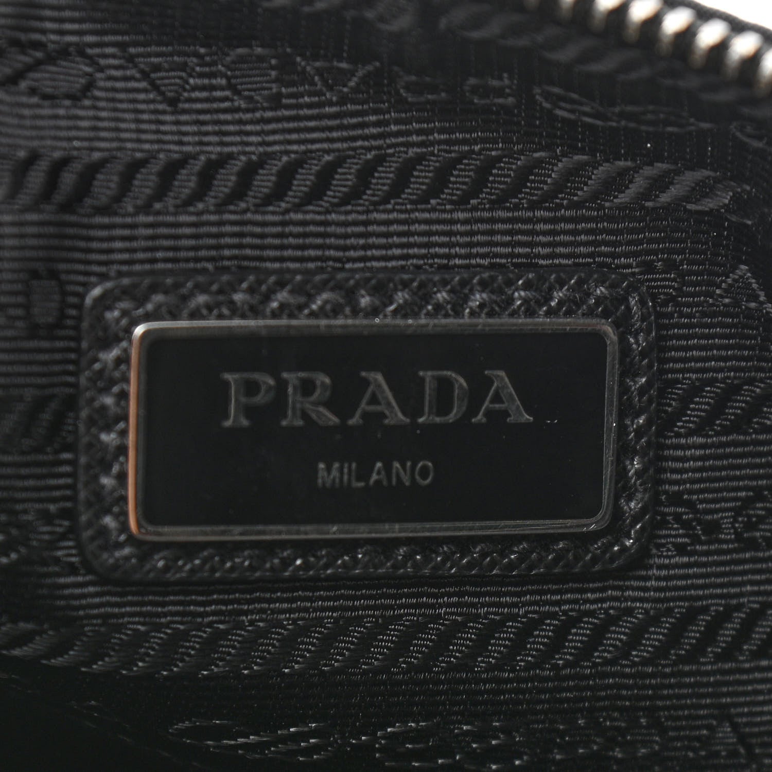 Prada Re-Nylon Saffiano Pocket Zippered Shoulder Bag Black 6 of 13