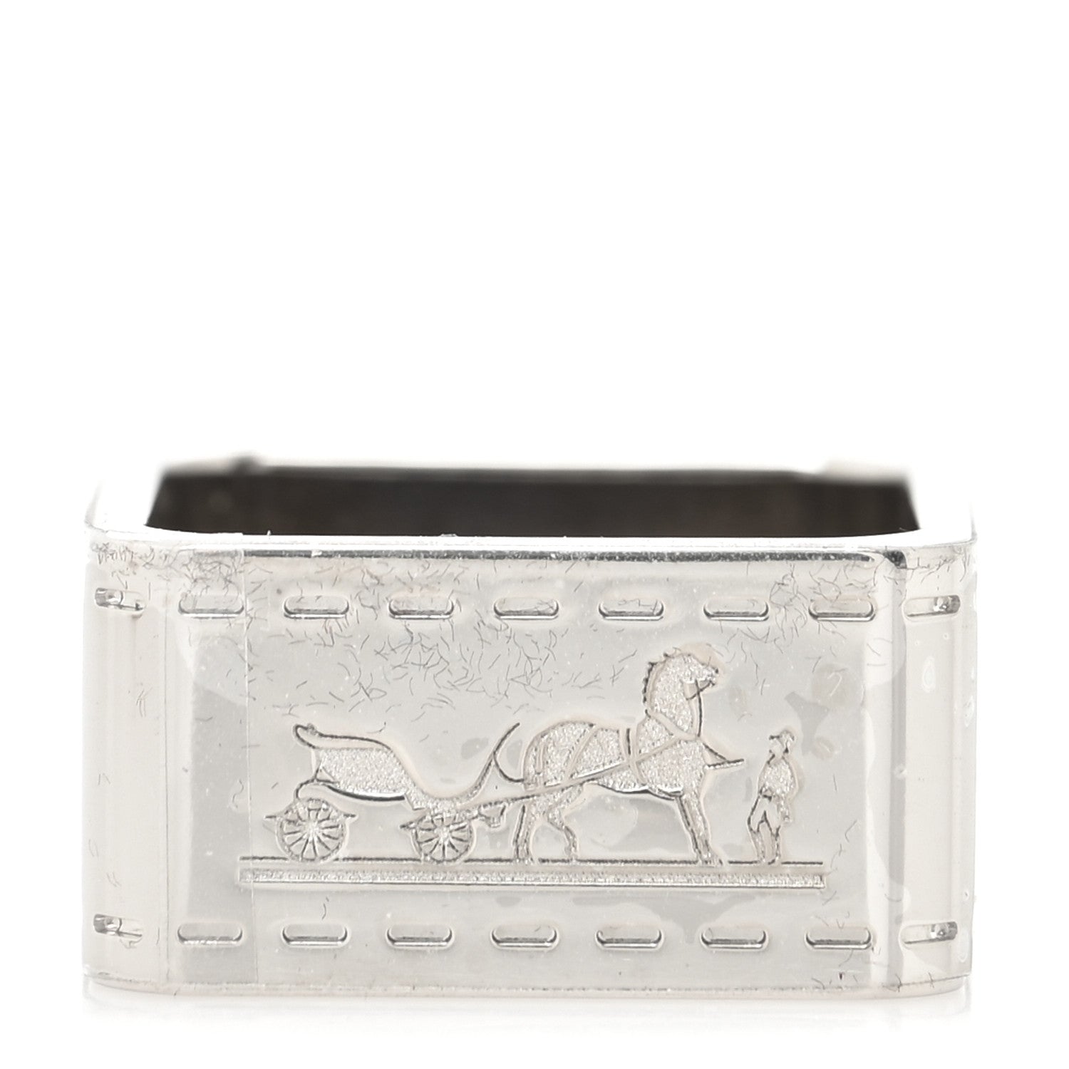 Hermes Palladium Bolduc Scarf Ring 1 of 3