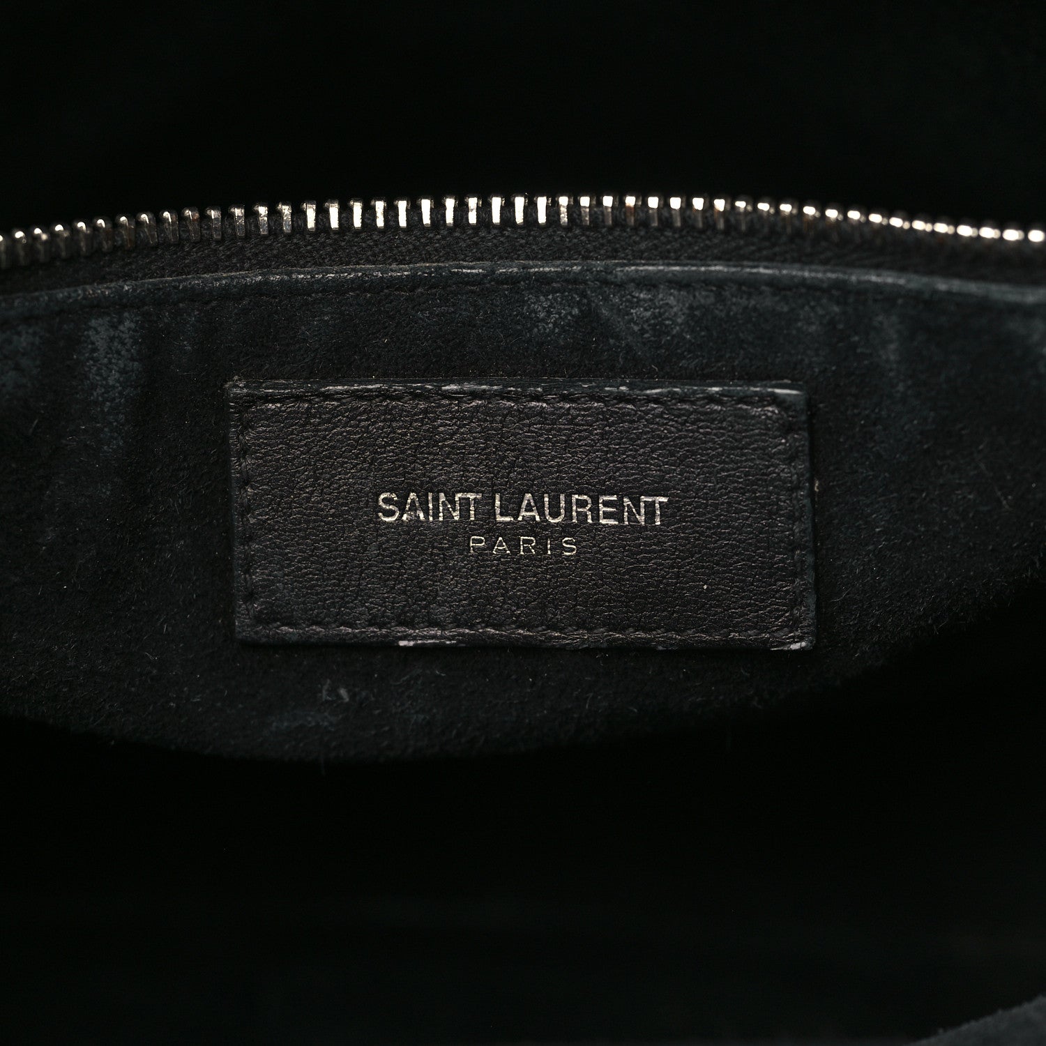 Saint Laurent Calfskin Crocodile Embossed Small Sac de Jour Black 6 of 11