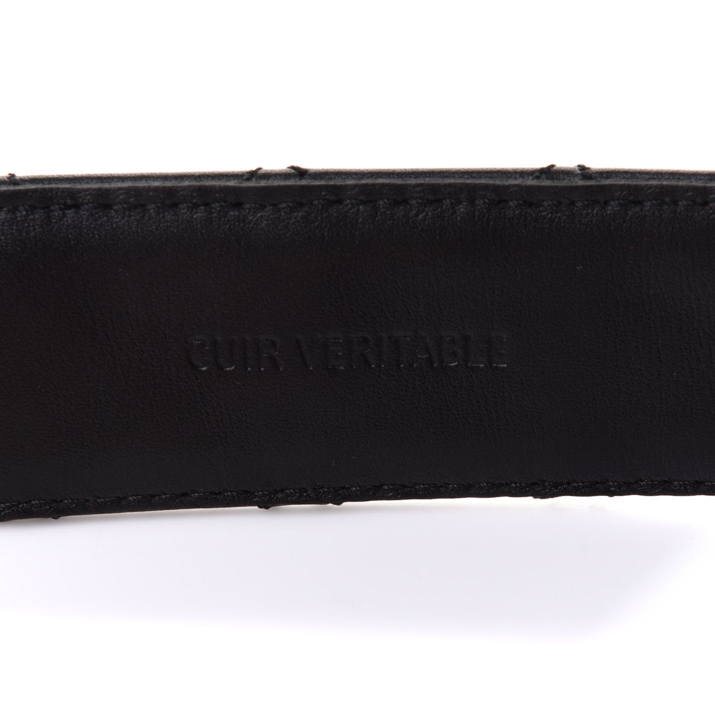 Calfskin Quilted CC Chain Belt 85 Black