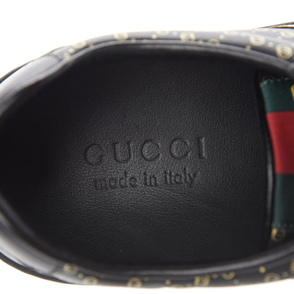Gucci X DAPPER DAN Calfskin Laminated Ayers GG Micro Monogram Mens G74 Sneakers 6 Black 7 of 8
