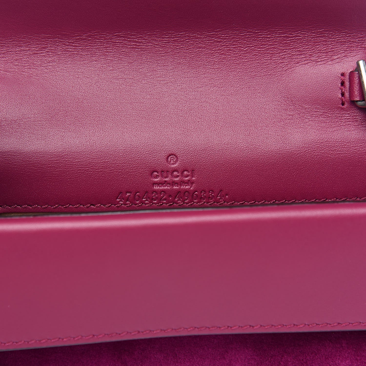 Gucci Velvet Super Mini Dionysus Shoulder Bag Fuchsia Violet Cyclamen 6 of 10