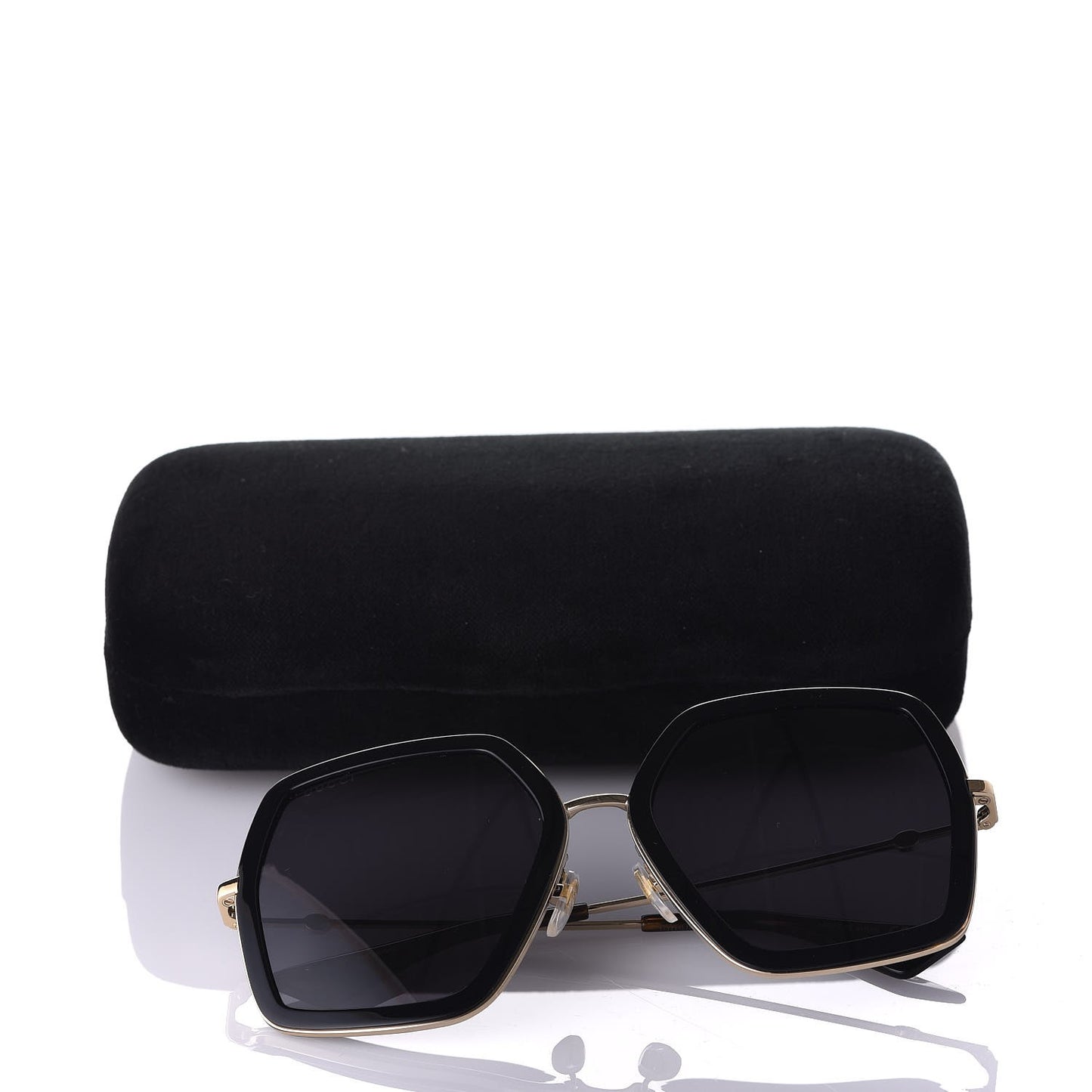 Acetate Oversize Square Frame GG0106S Sunglasses Black
