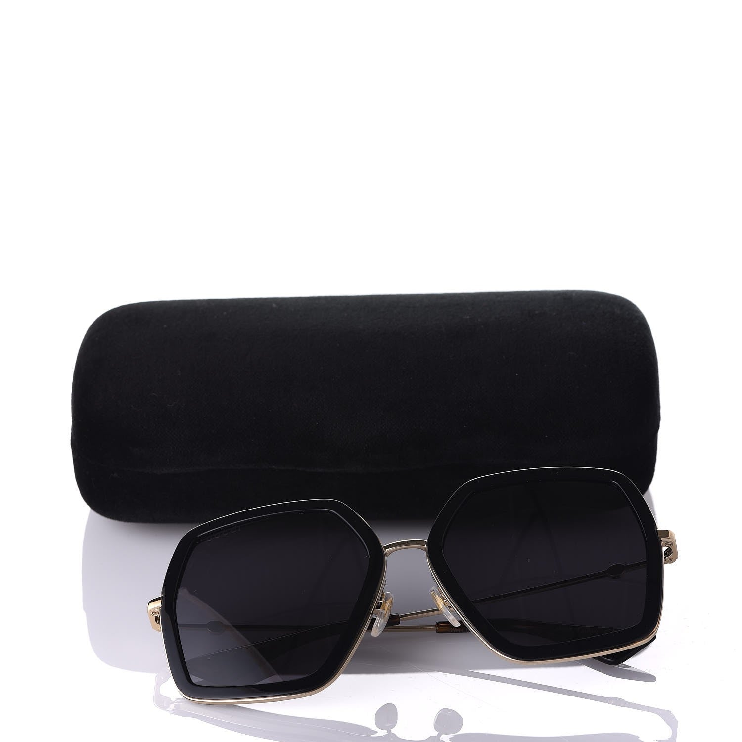 Gucci Acetate Oversize Square Frame GG0106S Sunglasses Black 7 of 7