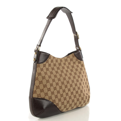Gucci Monogram Hasler Hobo Dark Brown 3 of 7