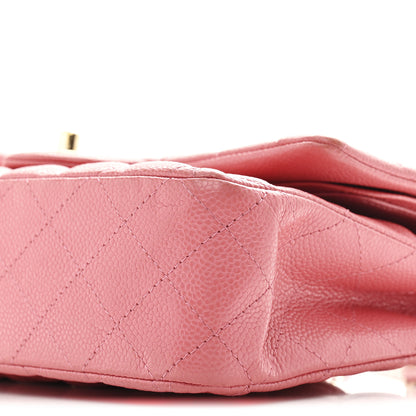 Chanel Iridescent Caviar Quilted Medium Double Flap Dark Pink 10 of 11