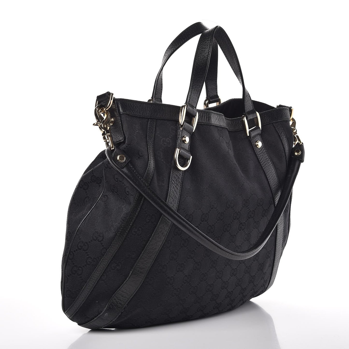 Monogram Medium Abbey Convertible Tote Black