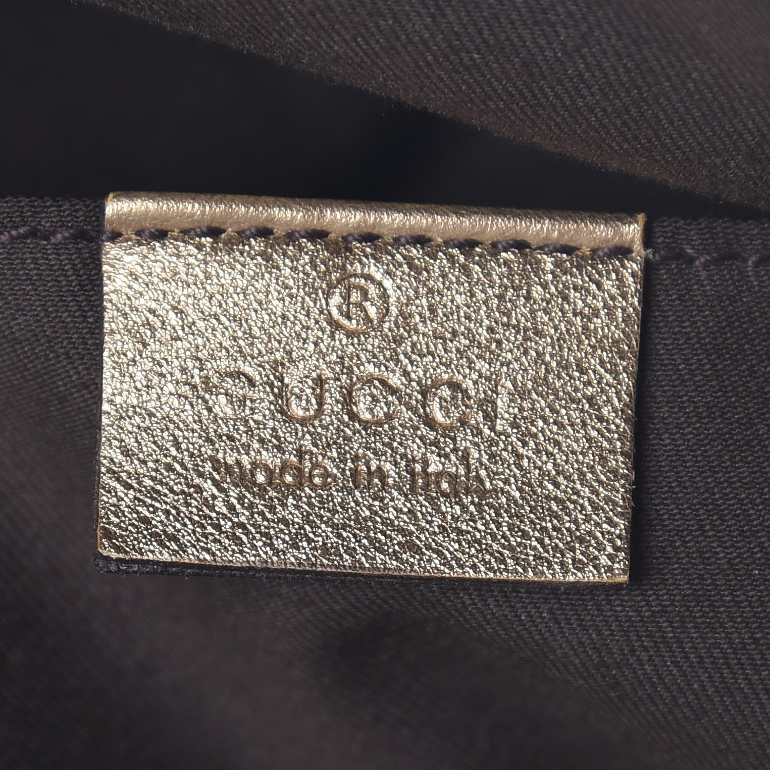 Gucci Crystal Monogram Medium Web Handle Vertical Tote Bronze 6 of 7