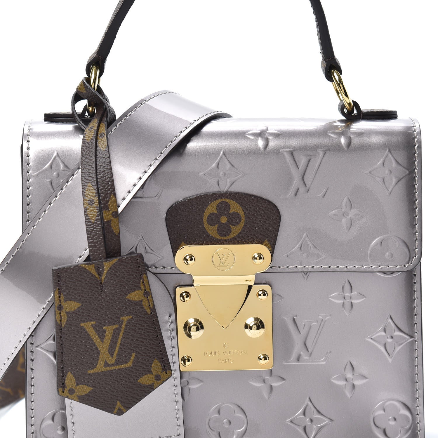 Louis Vuitton Vernis Epi Monogram Spring Street Bitume Metallise 7 of 9