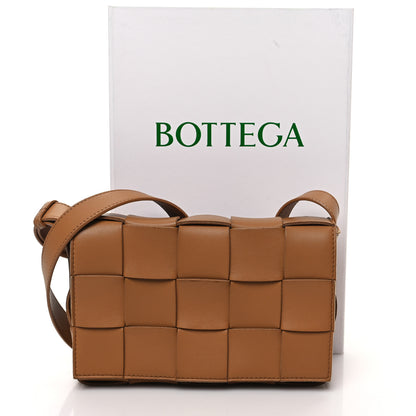 Bottega Veneta Lambskin Maxi Intrecciato Cassette Crossbody Bag Caramel 11 of 11