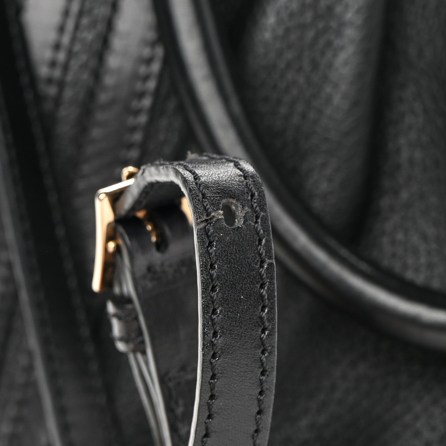 Burberry Calfskin Medium Whipstitch Tote Black 14 of 15