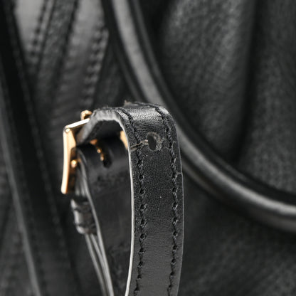 Burberry Calfskin Medium Whipstitch Tote Black 14 of 15