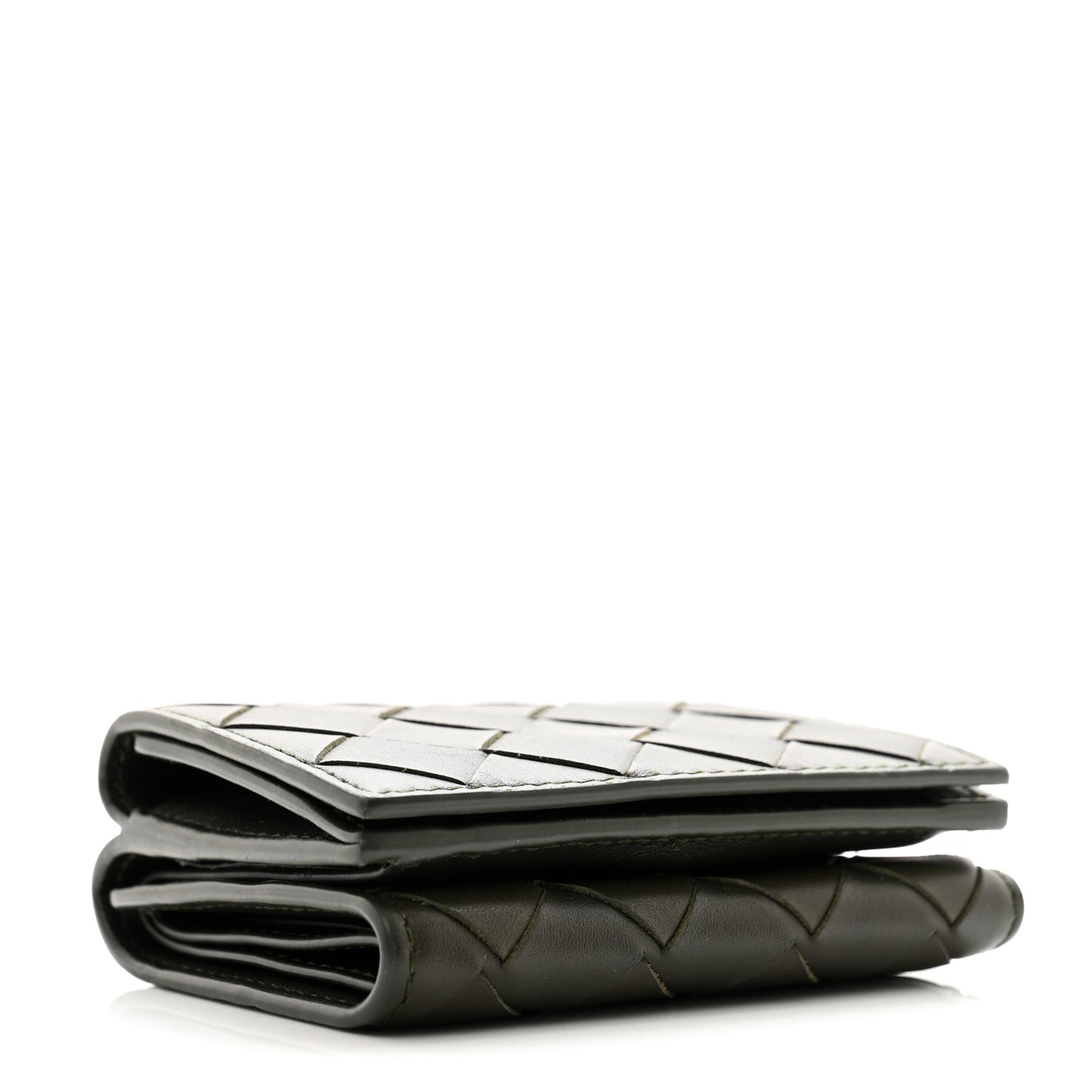 Nappa Intrecciato Trifold Wallet Camping