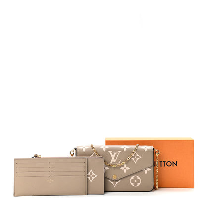 Louis Vuitton Empreinte Monogram Giant Felicie Pochette Tourterelle Creme 12 of 12