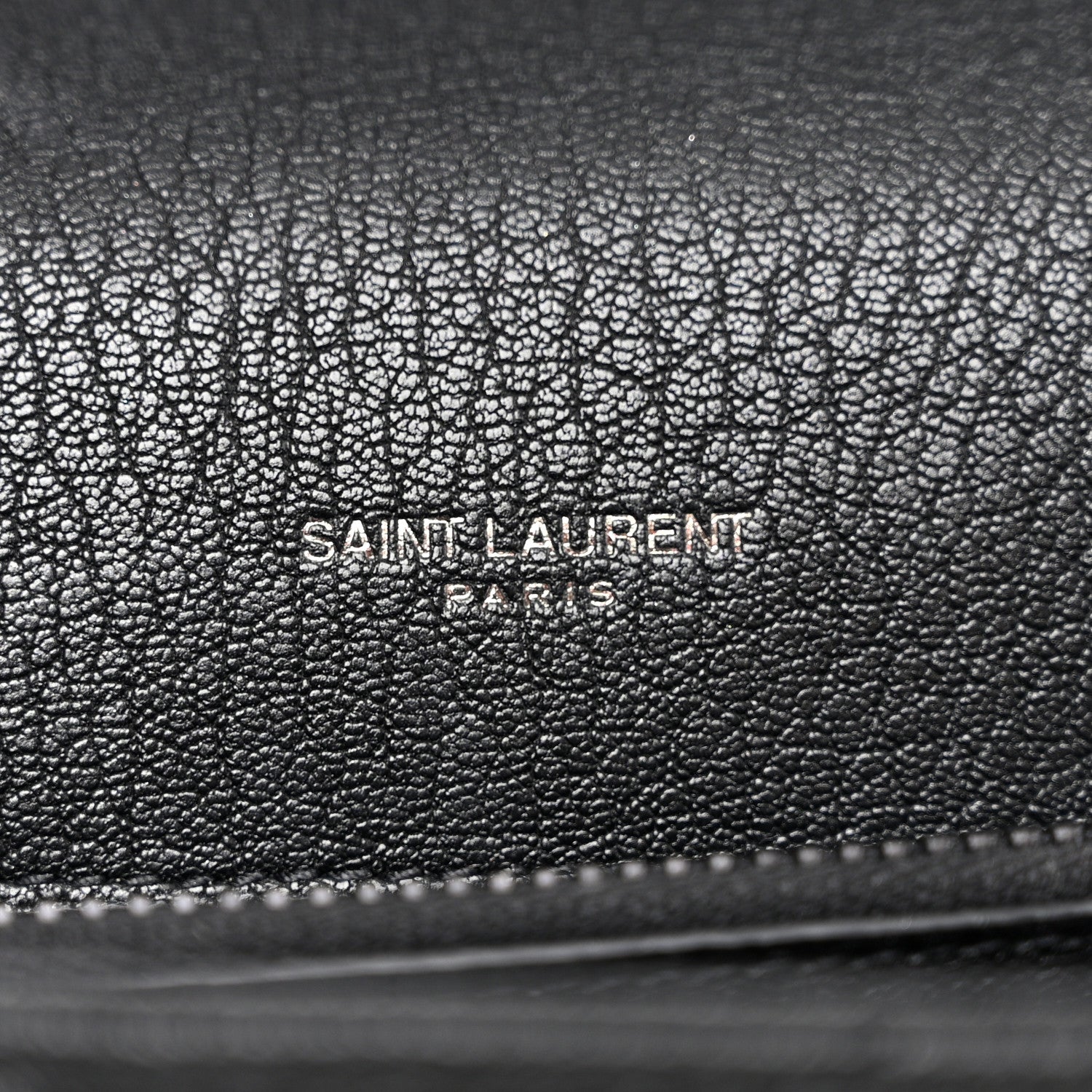 Saint Laurent Sheepskin Matelasse Chevron Monogram Monochrome Large College Satchel Black 6 of 10