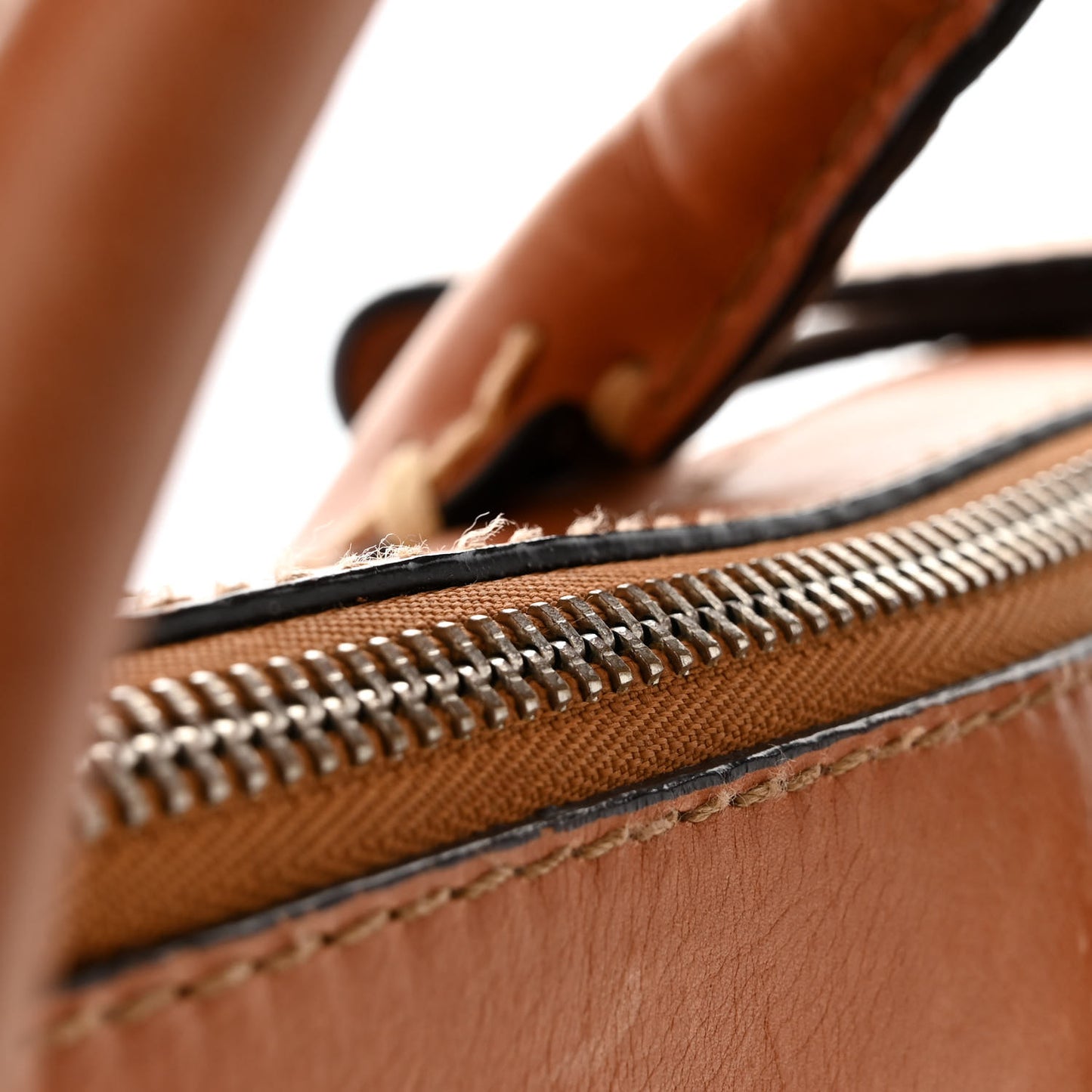 Calfskin Edith Satchel Beige
