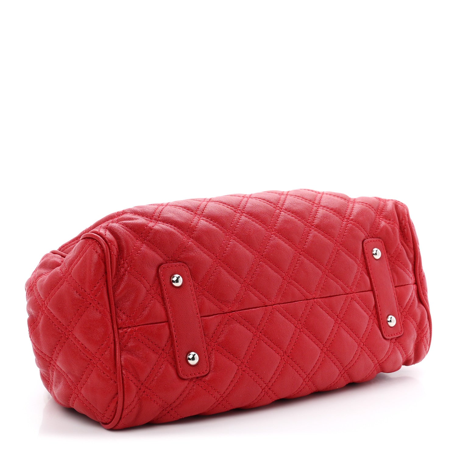 Marc Jacobs Calfskin Quilted Leather Stam Bag Red 4 of 9
