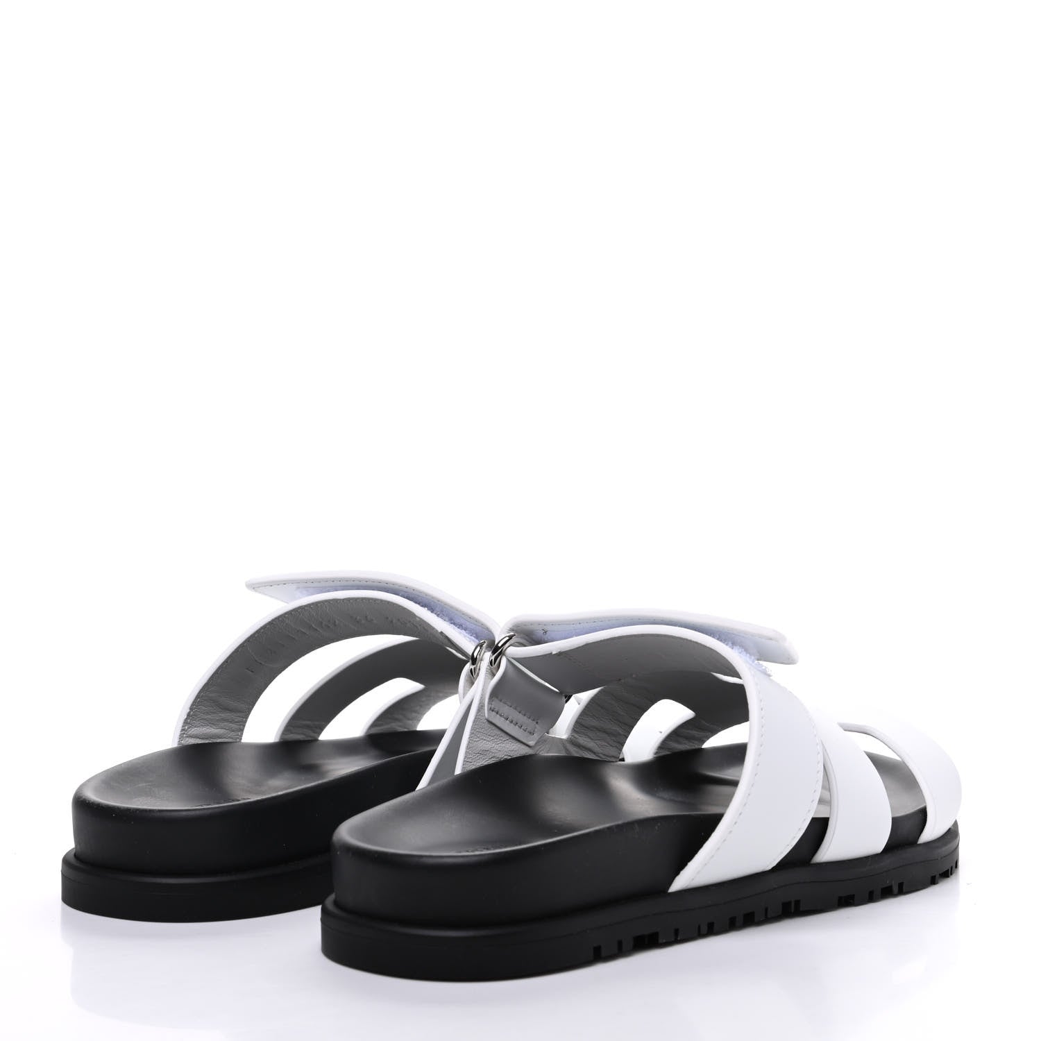 Hermes Calfskin Womens Chypre Sandals 36 White 4 of 9