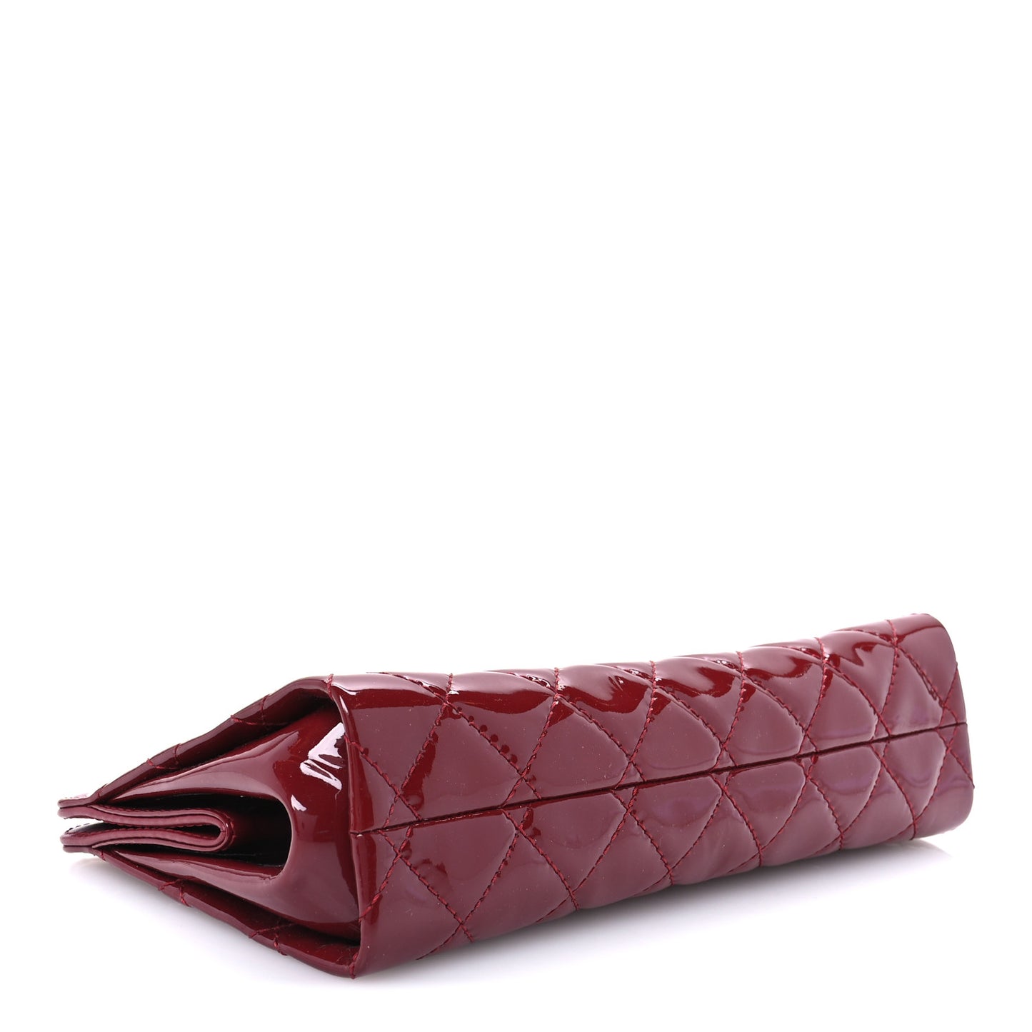 Patent CC Quilted Timeless Clutch Red