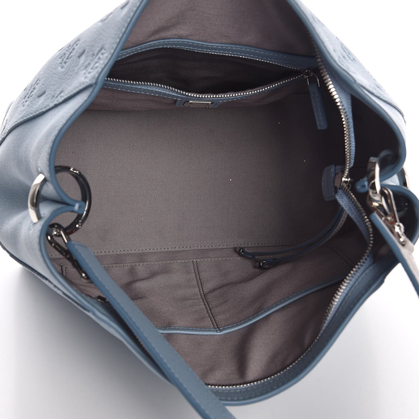 Grained Calfskin Medium Klara Hobo Sky Blue