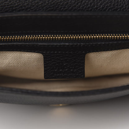 Gucci Pebbled Calfskin Medium Soho Flap Crossbody Black 8 of 10